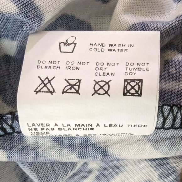 Cativa long sleeve button front abstract white black blouse size Medium - Picture 9 of 11